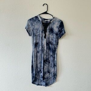 Blue Tie Dye Dress